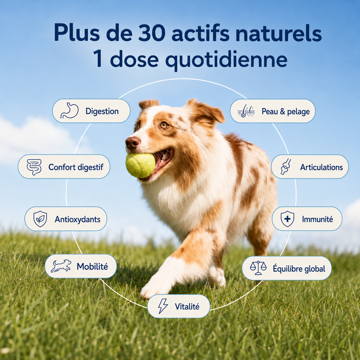 Complément tout-en-un pour la digestion, les articulations, la peau et la vitalité