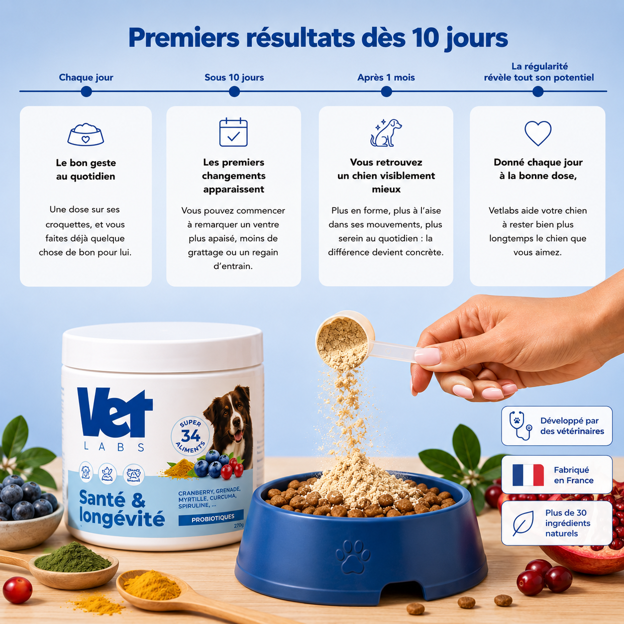 Complément tout-en-un pour la digestion, les articulations, la peau et la vitalité