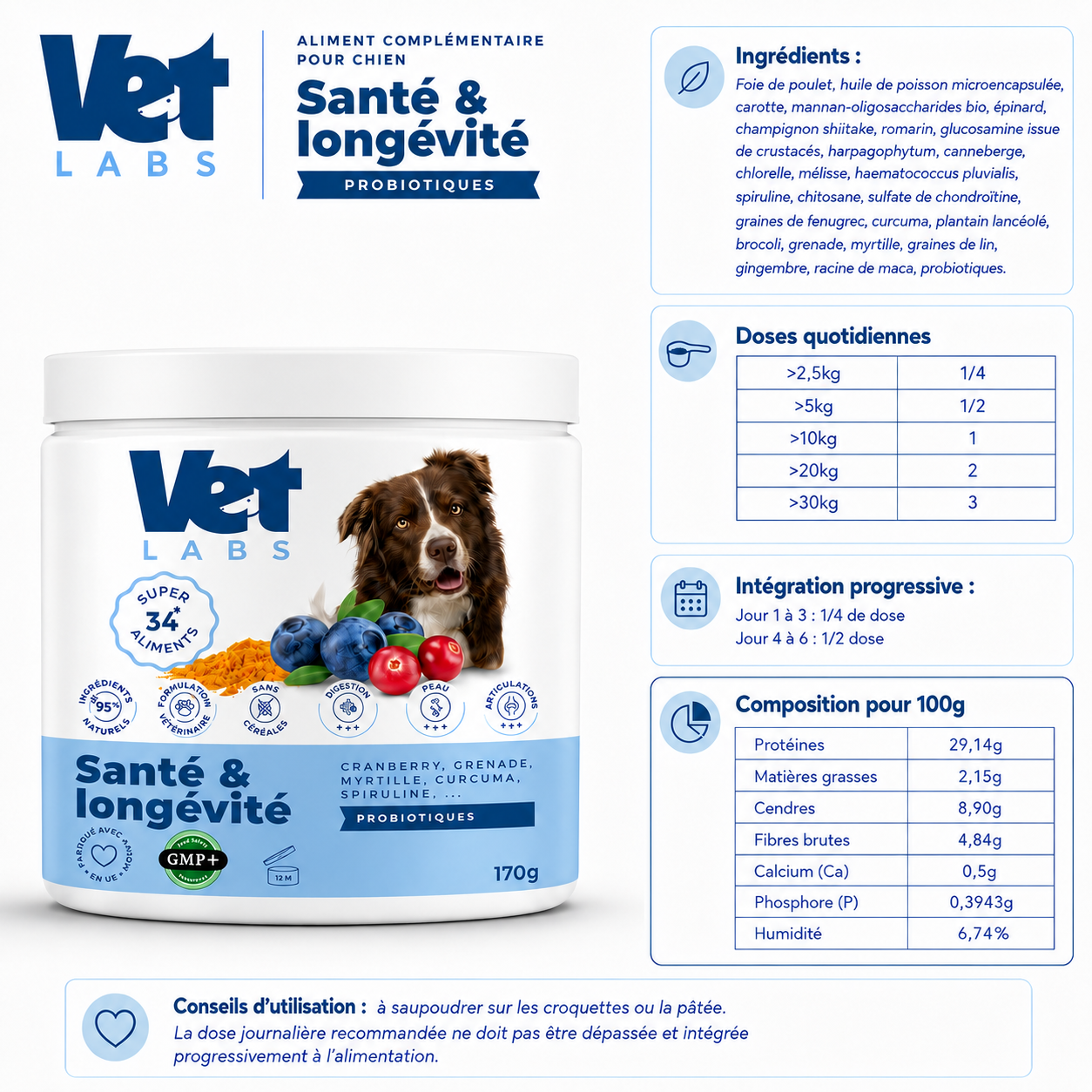 Complément tout-en-un pour la digestion, les articulations, la peau et la vitalité